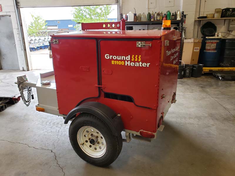 red ground heater
