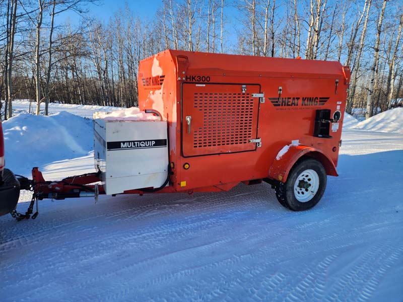 Orange Heat King Heater side view